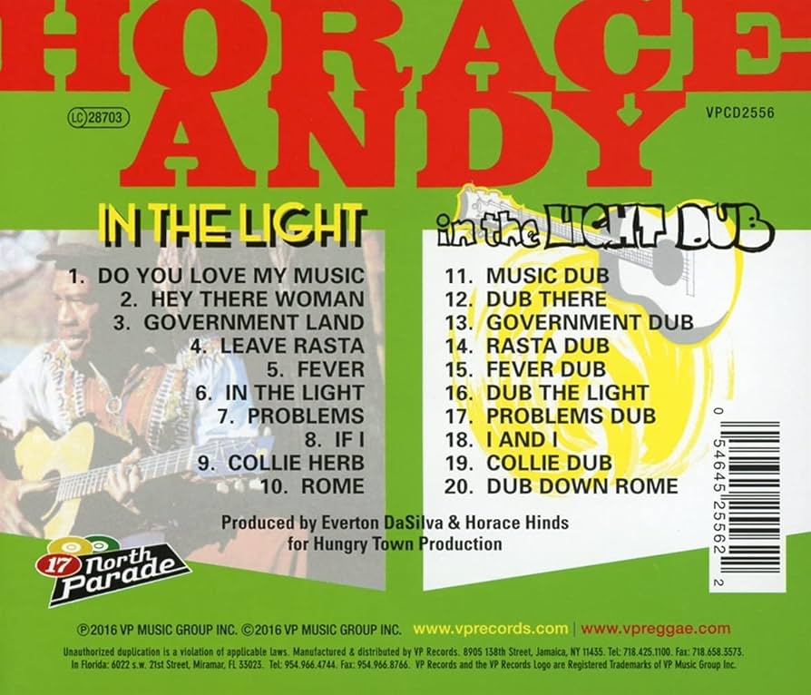 米LP Horace Andy In The Light Dub VPRL2576 VP US /00240 In The Light Dub - Horace Andy (LP) - VP Reggae
